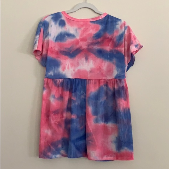 Tie-Dye Babydoll Top - Picture 7 of 7